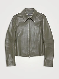 Leather Zip Jacket