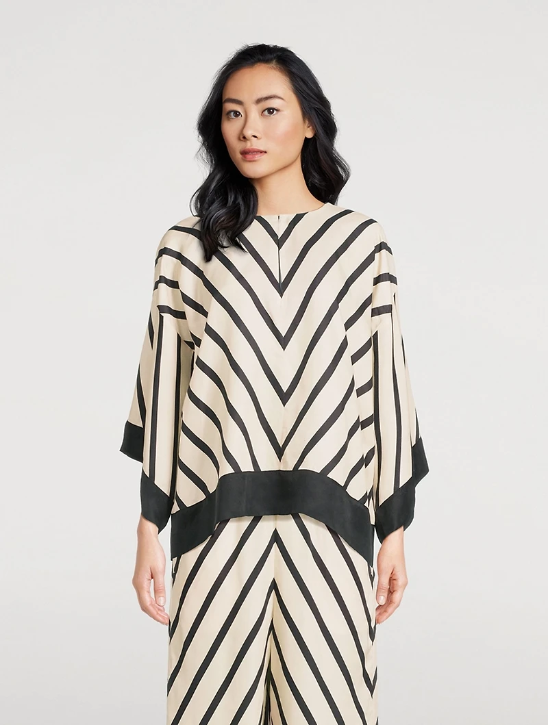 Cicie Blouse Stripe Print