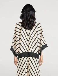 Cicie Blouse Stripe Print