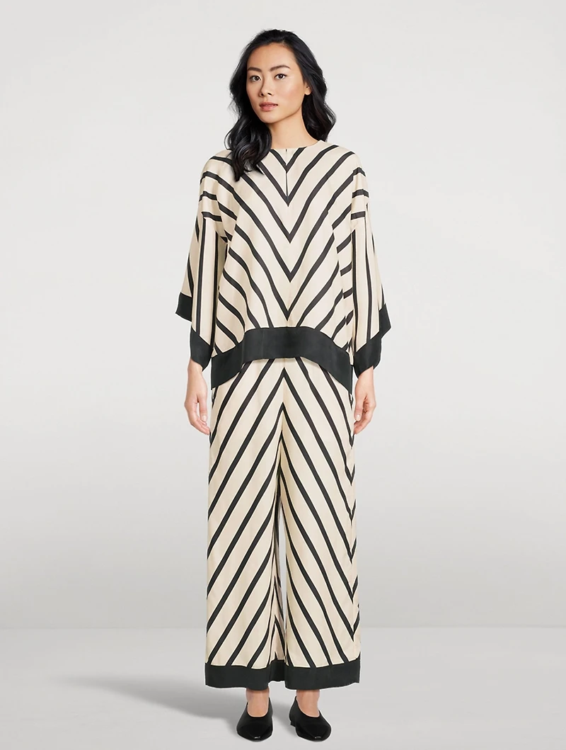 Cicie Blouse Stripe Print