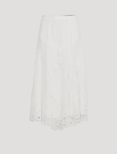 Ilou Lace Midi Skirt