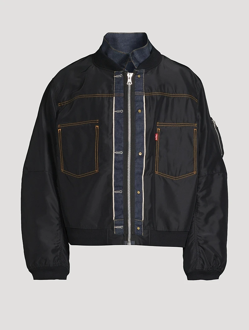sacai x Levi's® Nylon And Denim Jacket