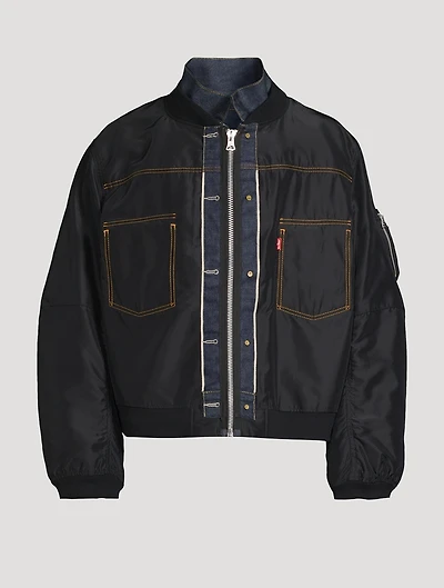 sacai x Levi's® Nylon And Denim Jacket
