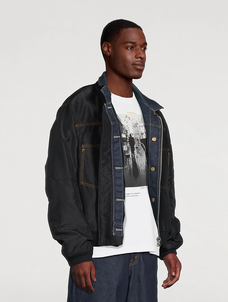 sacai x Levi's® Nylon And Denim Jacket
