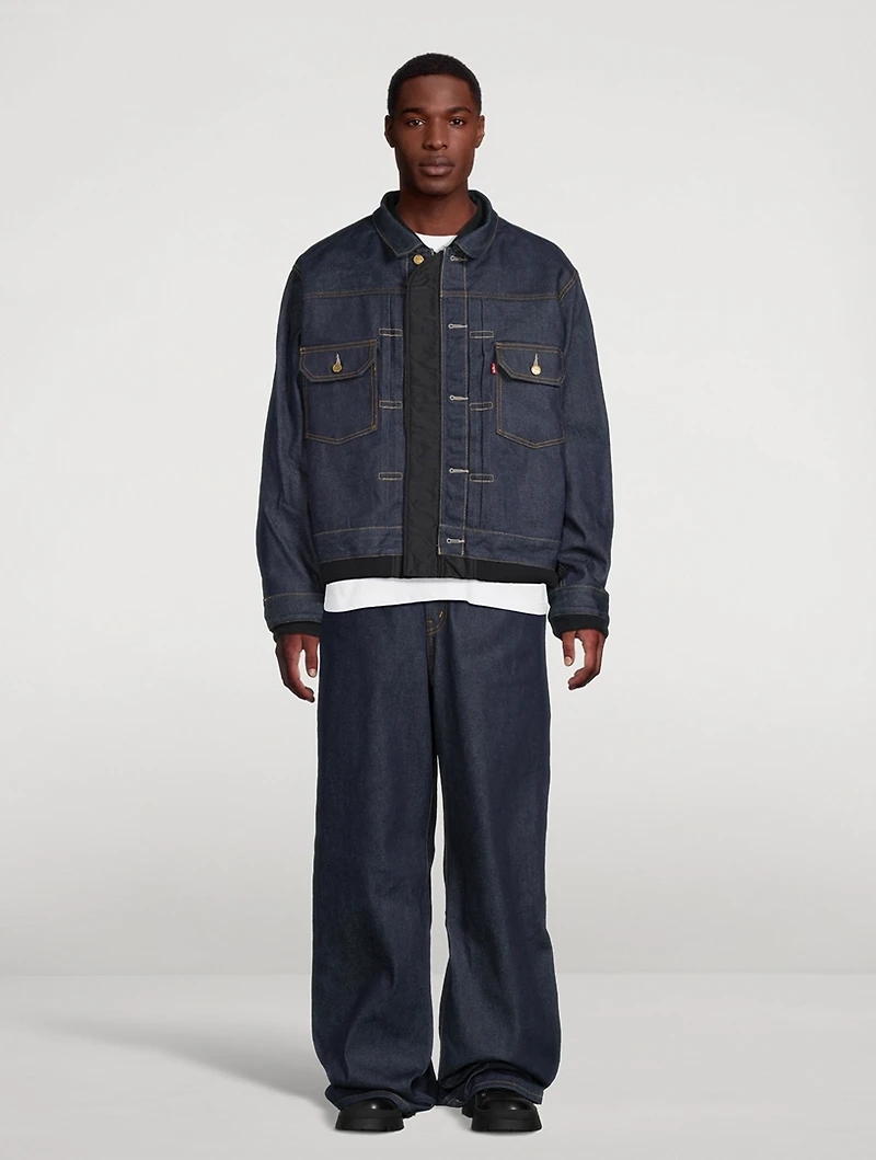 sacai x Levi's® Nylon And Denim Jacket