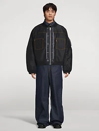 sacai x Levi's Wide-Leg Belted Jeans