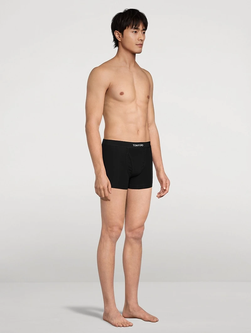 Stretch Cotton Boxer Briefs