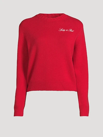 Vendome Script Cashmere Wool Sweater