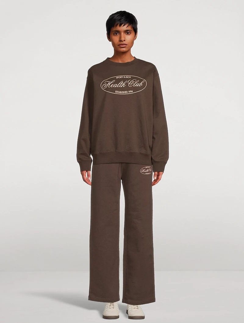 Oval Health Straight-Leg Sweatpants