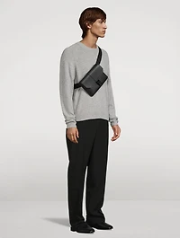 Gancini Leather Belt Bag