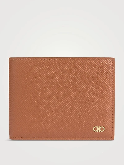 Gancini Leather Bi-Fold Wallet