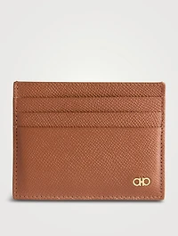 Gancini Leather Card Holder