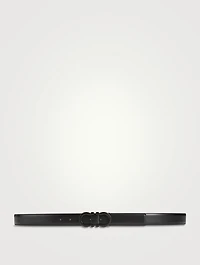 Gancini Leather Reversible Belt