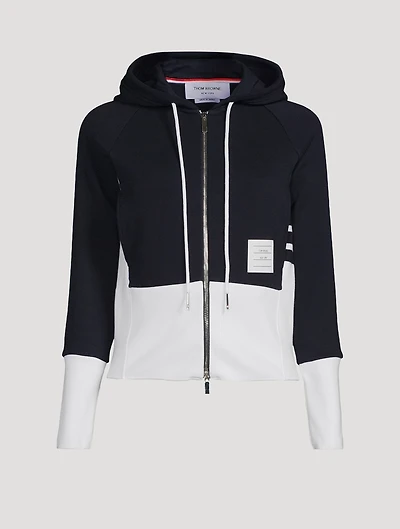 Loopback Zip-Front Hoodie