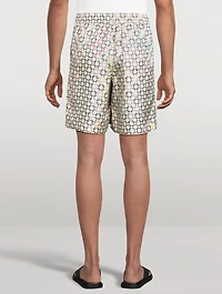 Monogram Silk Shorts