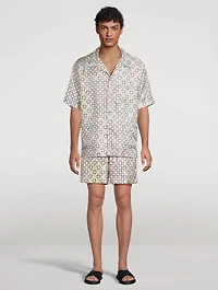 Monogram Silk Shorts
