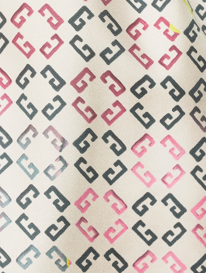 Monogram Silk Shorts