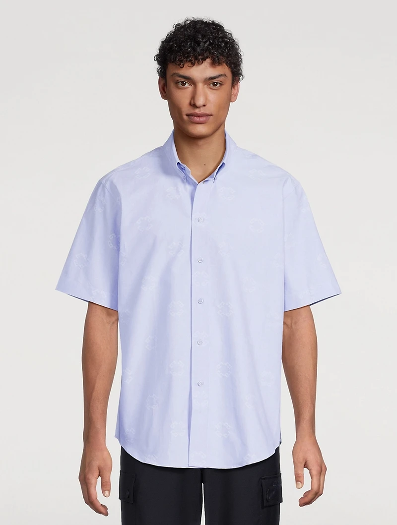 Monogram 72 Jacquard Short-Sleeve Shirt