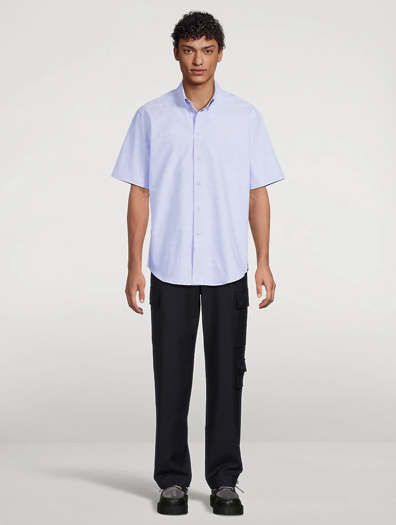 Monogram 72 Jacquard Short-Sleeve Shirt