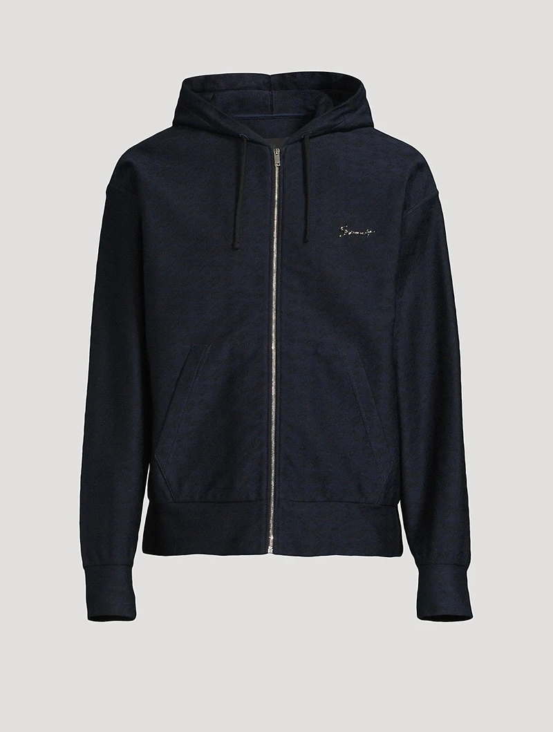 Monogram Jacquard Zip Hoodie