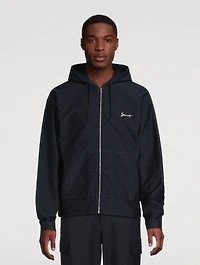 Monogram Jacquard Zip Hoodie