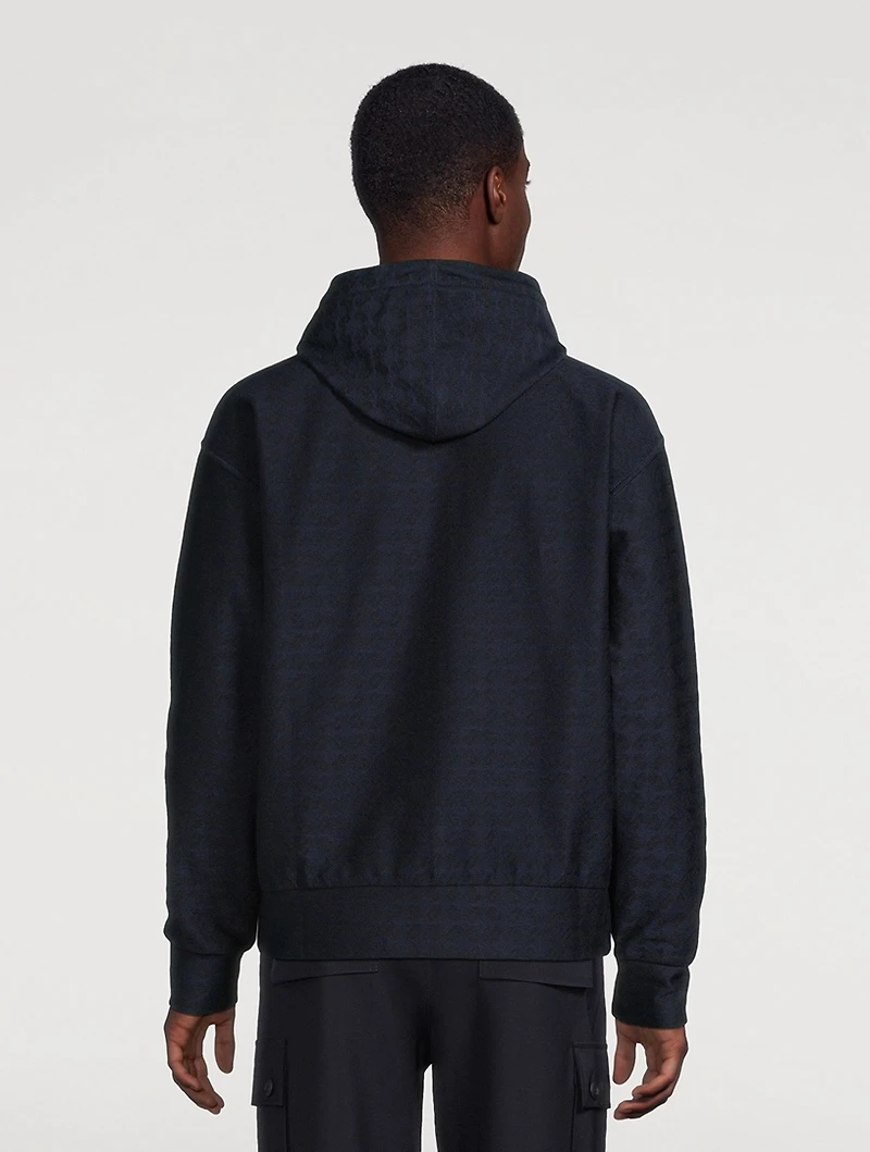 Monogram Jacquard Zip Hoodie