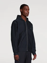 Monogram Jacquard Zip Hoodie