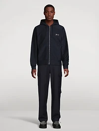 Monogram Jacquard Zip Hoodie