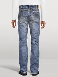 Nylon Twill Inkjet-Printed Slim-Leg Pants