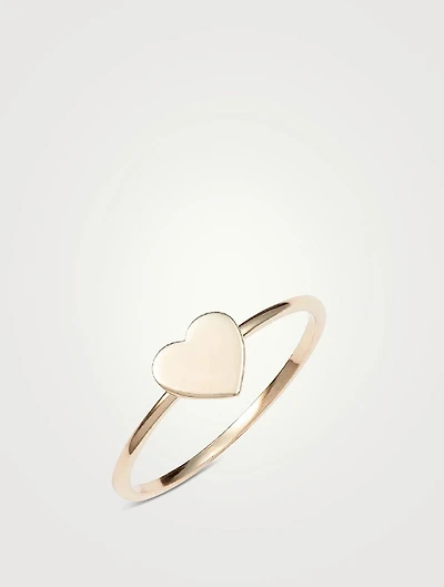 Love Letter 14K Gold Heart Ring