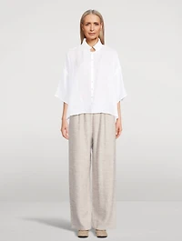 Short-Sleeve Linen Shirt