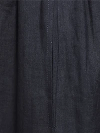 Linen Wide-Leg Trousers