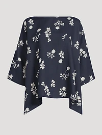 Linen Tunic Peony Print