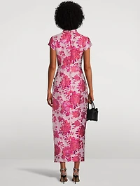Josephine Floral Jacquard Midi Dress