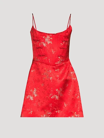 Joey Floral Jacquard Mini Dress