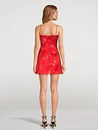 Joey Floral Jacquard Mini Dress