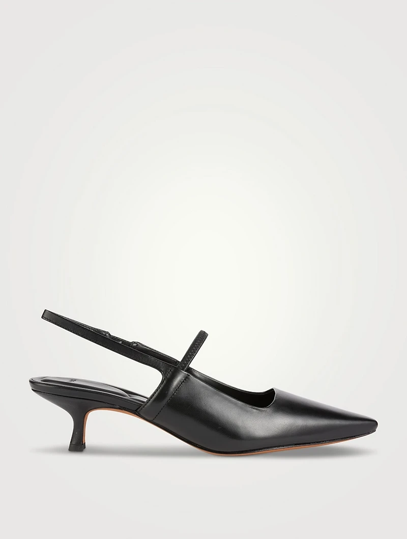 Venice Leather Slingback Pumps