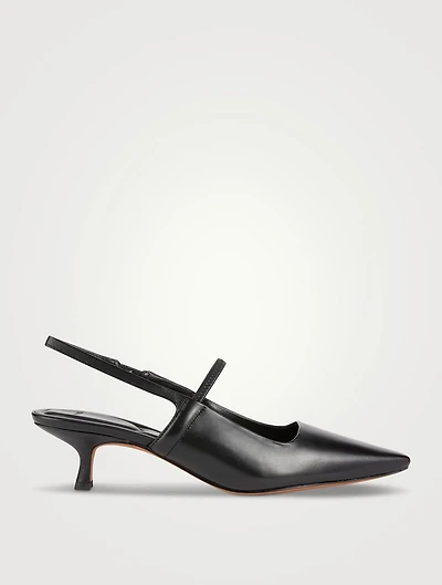 Venice Leather Slingback Pumps