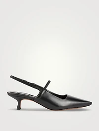 Venice Leather Slingback Pumps