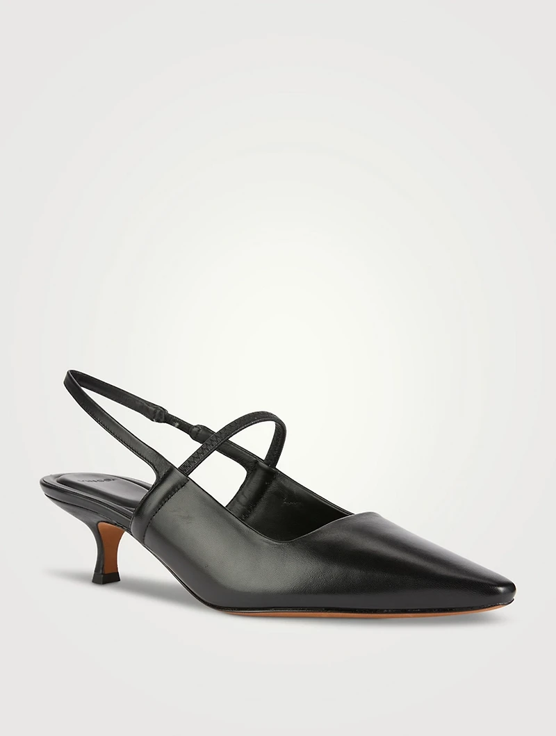 Venice Leather Slingback Pumps