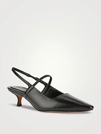 Venice Leather Slingback Pumps