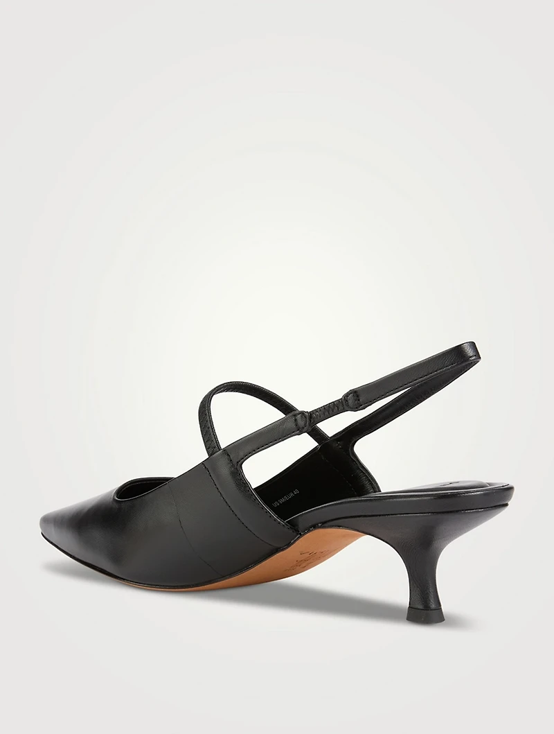Venice Leather Slingback Pumps