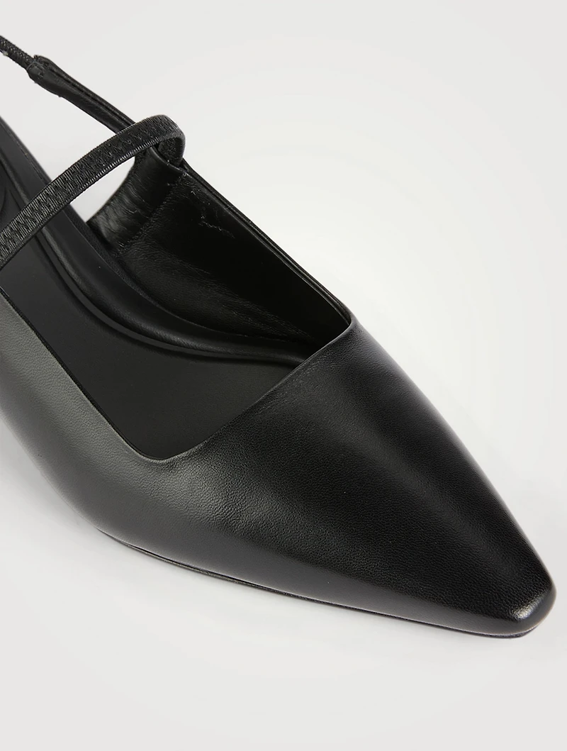 Venice Leather Slingback Pumps