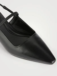 Venice Leather Slingback Pumps