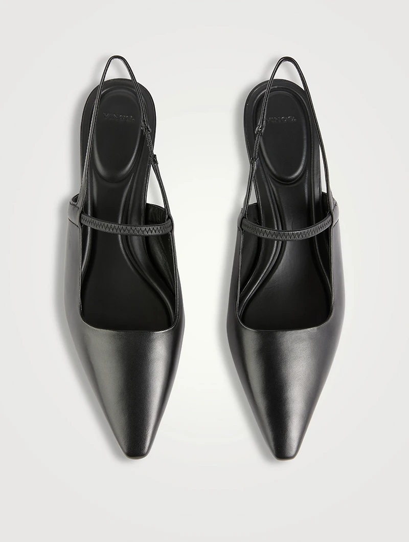 Venice Leather Slingback Pumps