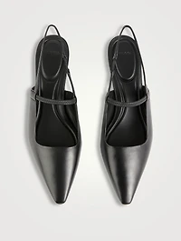 Venice Leather Slingback Pumps