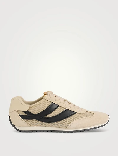 Oasis Mesh And Suede Sneakers