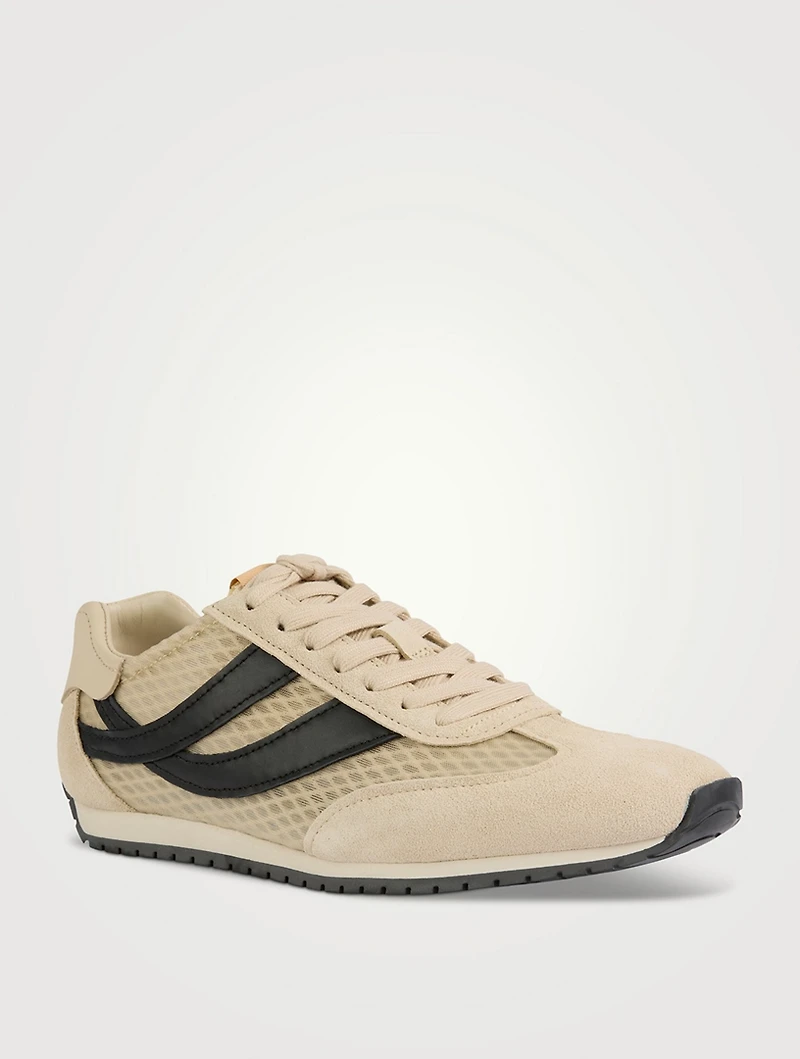Oasis Mesh And Suede Sneakers