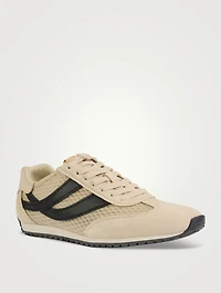 Oasis Mesh And Suede Sneakers