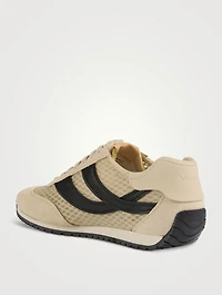 Oasis Mesh And Suede Sneakers